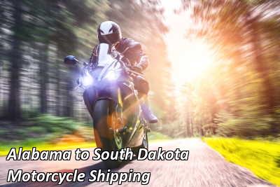 Alabama to South Dakota Motorcycle Shipping