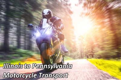 Illinois to Pennsylvania Motorcycle Transport