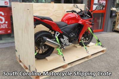 South Carolina Motorcycle Shipping Crate