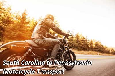 South Carolina to Pennsylvania Motorcycle Transport
