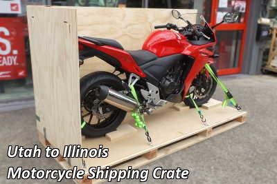 Utah to Illinois Motorcycle Shipping Crate