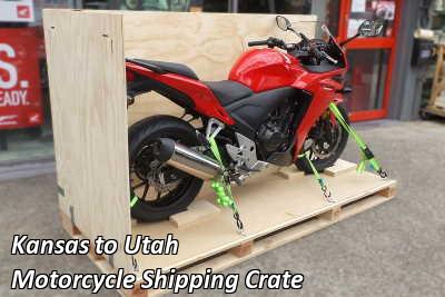 Kansas to Utah Motorcycle Shipping Crate