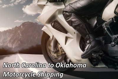 North Carolina to Oklahoma Motorcycle Shipping