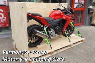 Vermont to Oregon Motorcycle Shipping Crate